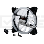 Вентилятор для корпуса Gembird D12025S12L-CF черный, 120 мм, 1200 об/мин, 20.5 дБ, 3 pin, фото6