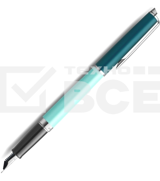Ручка перьевая Waterman Hemisphere Colour Blocking (2190122) Green CT сталь нержавеющая F подар.кор.