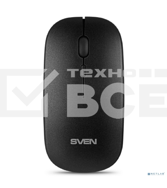 Мышь беспроводная SVEN RX-565SW темно-серый, 1600 dpi, радиоканал, USB, кнопки - 4