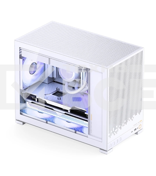Корпус без блока питания Case JONSBO D32 STD, Mini-Tower, TG, no fan, 1xUSB-A 3.0 + 1xUSB-C 3.1, mATX, mITX White