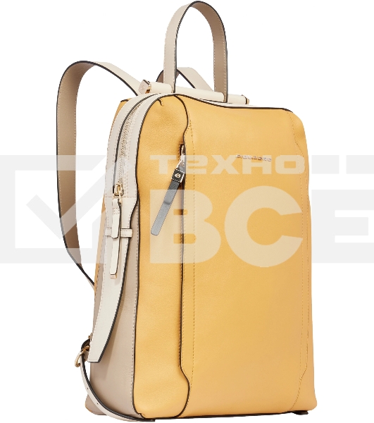 Рюкзак женский Piquadro Circle CA4576W92/GBE желтый/бежевый кожа