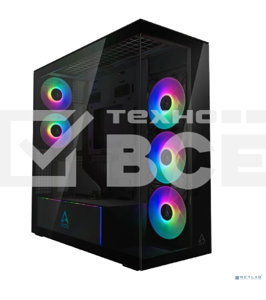 Компьютерный корпус Arctic Cooling ARCTIC Xtender VG (Mirror Black) арт. ACPCC00019A