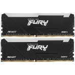 Оперативная память Kingston Fury Beast, DDR4, 32GB (2x16GB), 3200MHz, CL16, DIMM, с радиатором, RGB, черный, фото11