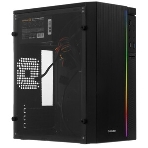 Компьютерный корпус Minitower ExeGate mEVO-9301 Black-RGb light, ATX, (600NPX), 2*USB+1*USB 3.0, HD Audio, фото9