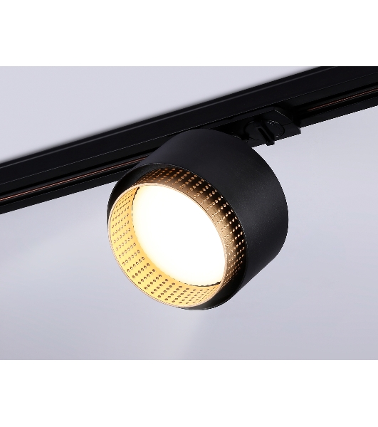 Трековый однофазный светильник Ambrella light GL5381 BK/GD черный/золото GX53 max 12W D95*130