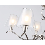 Люстра Ambrella light LH57081/5 SN/FR никель/белый матовый E14/5 max 40W D690*790, фото7