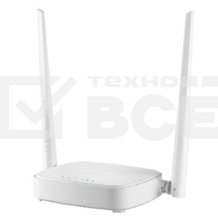 Сетевое оборудование TENDA N301 маршрутизатор 802.11n, до300Мбит/с, 2T2R, LAN: 3х10/100Мбит/с, WAN: 1х10/100Мбит/c, 2 внешние антенны 5дБи