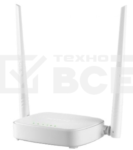 Сетевое оборудование TENDA N301 маршрутизатор 802.11n, до300Мбит/с, 2T2R, LAN: 3х10/100Мбит/с, WAN: 1х10/100Мбит/c, 2 внешние антенны 5дБи
