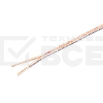 Акустический кабель Cablexpert CC-TC2x1,5-50M, прозрачный,  50 м, на катушке, фото 1