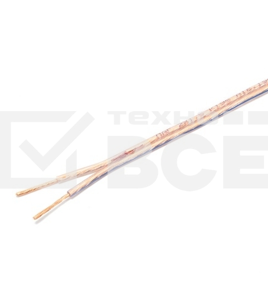 Акустический кабель Cablexpert CC-TC2x1,5-50M, прозрачный,  50 м, на катушке
