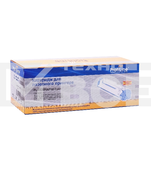 Картридж лазерный PL-CC531A/718 для принтеров HP CLJ CP2025n/CP2025dn/CP2025x/CM2320n/CM2320nf/CM2320fxi/Canon LBP-7200C/7210CDN/MF8350CDN Cyan 2800 копий ProfiLine