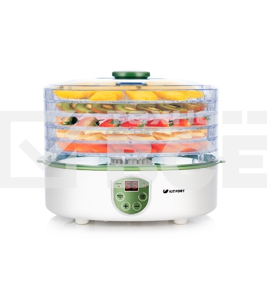 Сушка для фруктов и овощей Kitfort KT-1902 5под. 250Вт белый