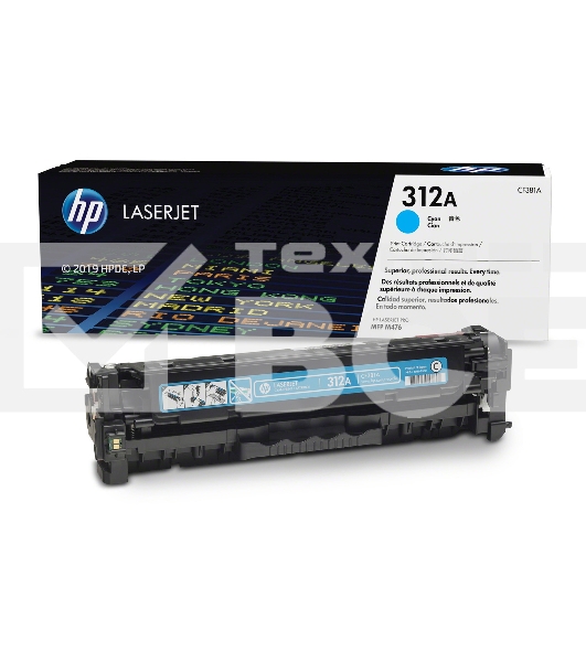 Тонер Картридж HP 312A CF381A голубой для HP CLJ Pro M476 (2400стр.)
