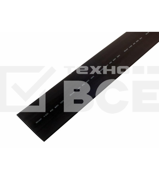 Трубка термоусадочная 50.0/25.0 1м черный Rexant 25-0006