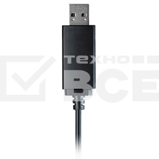 Наушники с микрофоном A4Tech HU-10 черный/белый 2м накладные USB оголовье