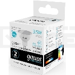 Лампа светодиодная Gauss Elementary MR16 3.5Вт цок.:GU5.3 спот 220B 4100K св.свеч.бел.ней. MR16 (упак.:10шт) (13524), фото6