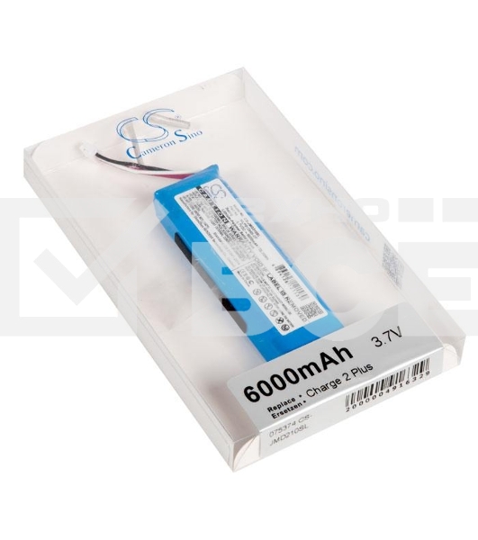Аккумуляторная батарея CameronSino CS-JMD210SL GSP1029102 для JBL Charge 2 Plus 3.7V 6000mAh 22.20Wh