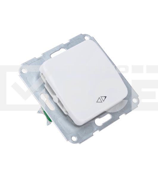 Переключатель DEA 1кл прох. (инд) с/у 10А мех. Бел (KRANZ 1/10/120)