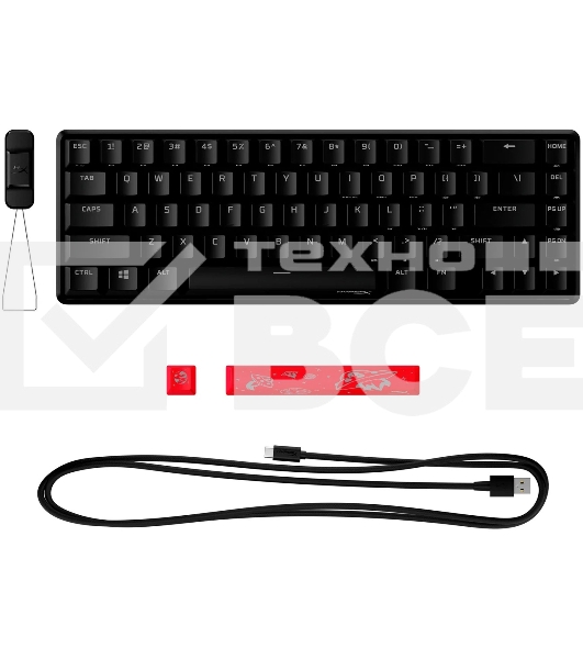 Клавиатура игровая HyperX Alloy Origins 65 (RUS) черный