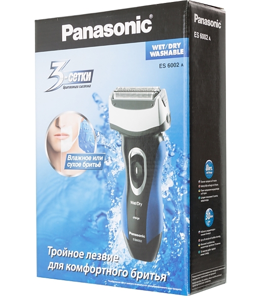 Электробритва Panasonic Электробритва Panasonic/ Сеточная система, влажное бритье: есть, дисплей: нет, 10000 об/мин