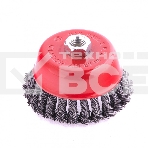 Щетка Matrix для УШМ, 100 мм, М14, Чашка, крученая проволока 0,8 мм, фото2