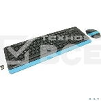 Клавиатура + мышь A4 Fstyler FG1010 клав:черный/синий мышь:черный/синий USB беспроводная Multimedia, фото2