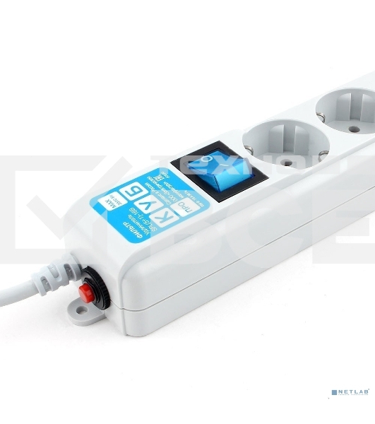 Фильтр-удлинитель PowerCube PRO (SPL(5+1)-16B-P-5М) 5.0 м, LC контур - подавление В/Ч помех, 16А/3,5 кВт