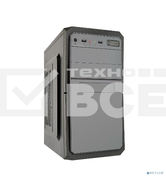 Компьютерный корпус Exegate EX284027RUS Minitower BA-202 Black, mATX, <без БП>, 2*USB, Audio