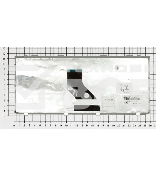 Клавиатура для ноутбука Toshiba mini NB200 NB300 NB305 серебристая