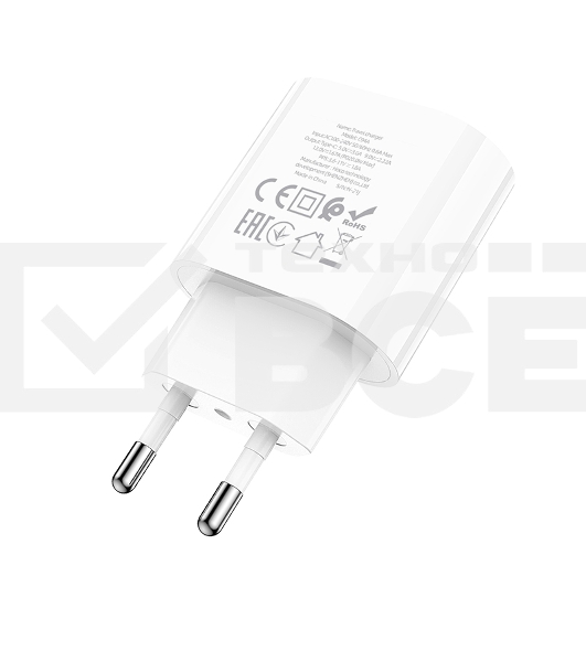Зарядное устройство Hoco 20Вт, 3А, QC3.0/PD, 1хType-C, C94A, белый, коробка