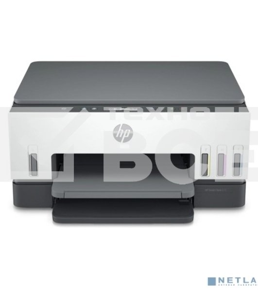 МФУ струйное HP Smart Tank 670, A4, цветной, печ. до 12 стр/мин., 4800x1200 dpi (печ.), 1200x1200 dpi (скан.), Bluetooth, USB Type-A, Wi-Fi