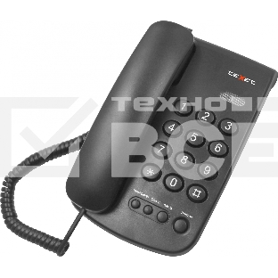 Проводной телефон teXet TX-241 черный