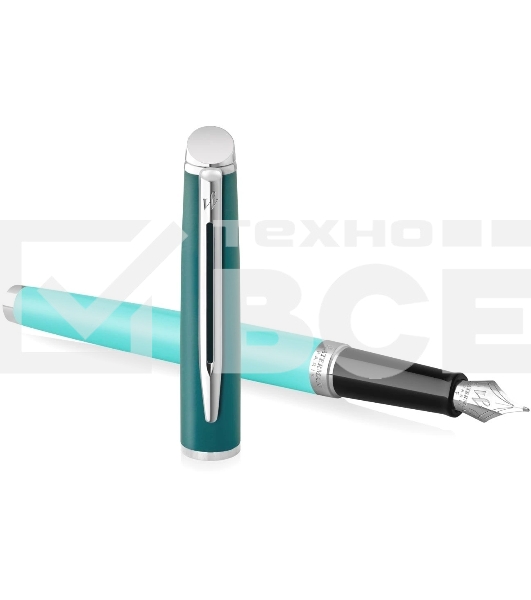 Ручка перьевая Waterman Hemisphere Colour Blocking (2190122) Green CT сталь нержавеющая F подар.кор.