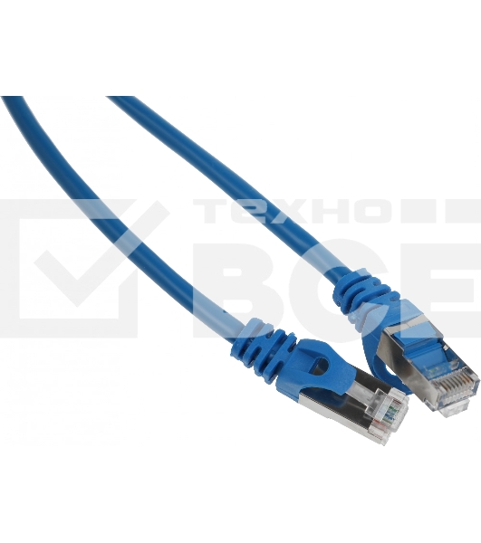 Патч-корд FTP Cablexpert кат.5e, 2м, литой, многожильный (синий)