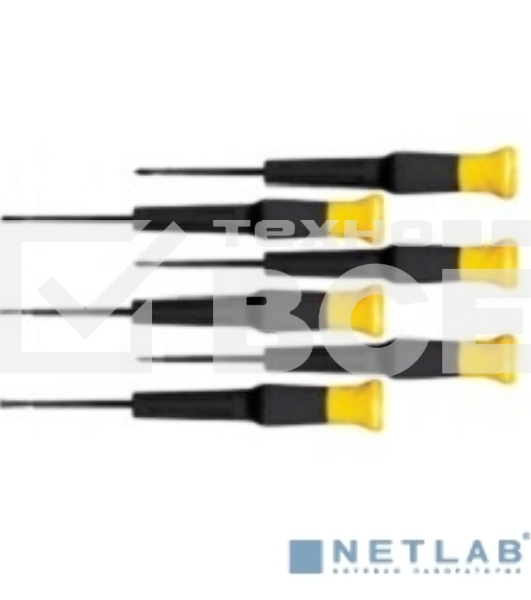 Набор отверток FIT 56140 для точных работ, жало с хромир.покрытием, магн.кон. 6 шт.