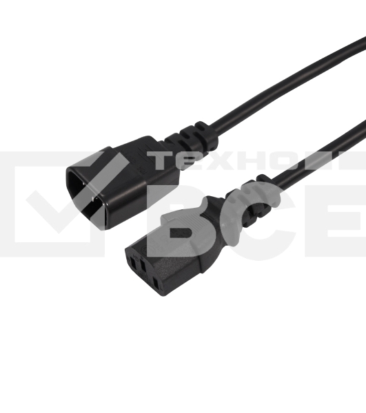 Шнур сетевой Rexant IEC 320 C13 – IEC 320 C14 3x1,0мм², 5 м