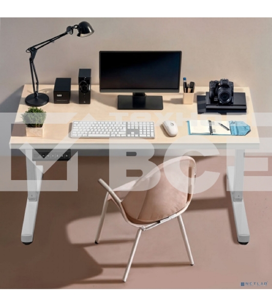 Подстолье электрическое с регулировкой по высоте Kromax OMEGA-30 white, 1 шт/уп. 710-1160 мм