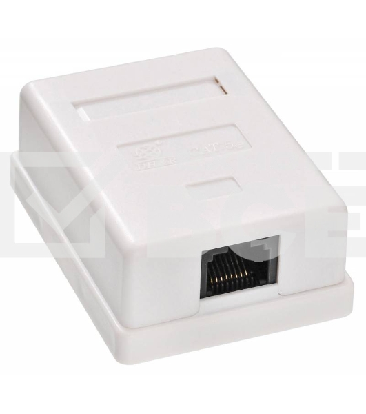 Розетка RJ45 Buro RJ-45 468-8k-1 кат.5E одинарная, TL-CAT-013