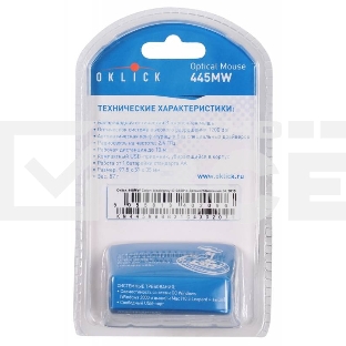 Мышь Oklick 445MW черный/серый оптическая (1200dpi) беспроводная USB (2but)