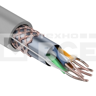 Кабель витая пара Rexant SFTP 4PR 24AWG, CAT5e, бухта 305 м