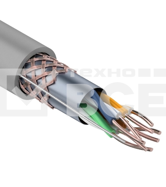 Кабель витая пара Rexant SFTP 4PR 24AWG, CAT5e, бухта 305 м