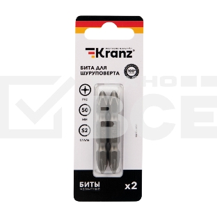 Бита для шуруповерта KRANZ PH2-PH2х50 мм (2 шт./уп.)
