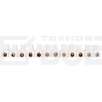 Клеммная винтовая колодка KВ-35 10-35, ток 80 A, полиэтилен белый Rexant (10 шт./уп.), фото 1