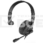 Наушники с микрофоном A4Tech HU-11 черный 2м накладные USB оголовье, фото 1