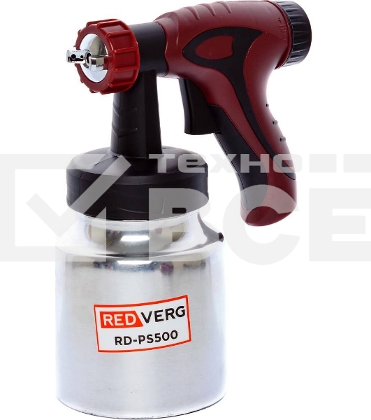 Распылитель краски RedVerg RD-PS500 500 Вт,500 мл/мин,230-240B/50Гц,бак 0.8 л