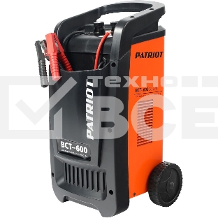 Устройство пуско-зарядное PATRIOT BCT-600 Start220В±15% 3300Вт 12/24В з/п88.0/500А 120-900А/ч 25к