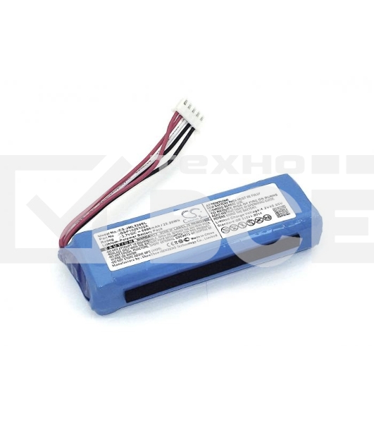 Аккумуляторная батарея CameronSino CS-JML320SL для JBL Charge 3 (2016) 3.7V  6000mAh  22.20Wh