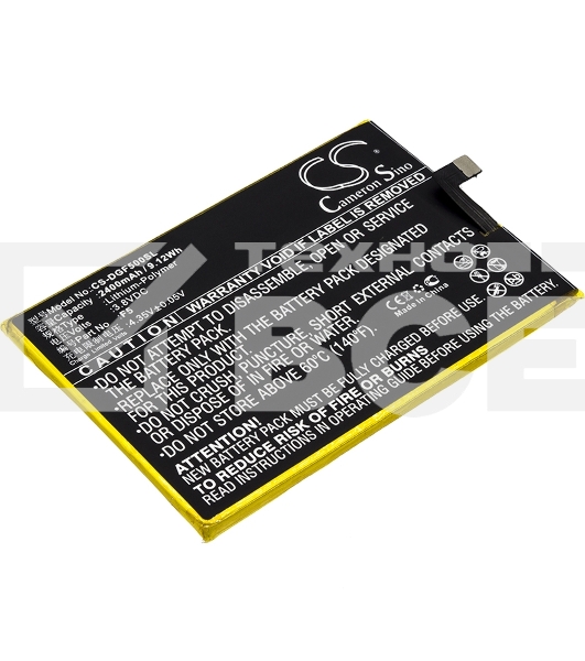 Аккумулятор CameronSino  CS-DGF500SL Y200 для DOOGEE F5 3.8V / 2400mAh / 9.12Wh