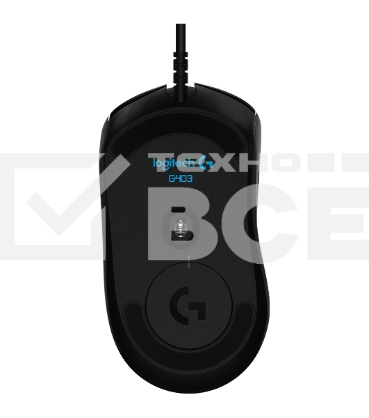 Мышь проводная Logitech G403 HERO черный, 25600 dpi, USB, кнопки - 6