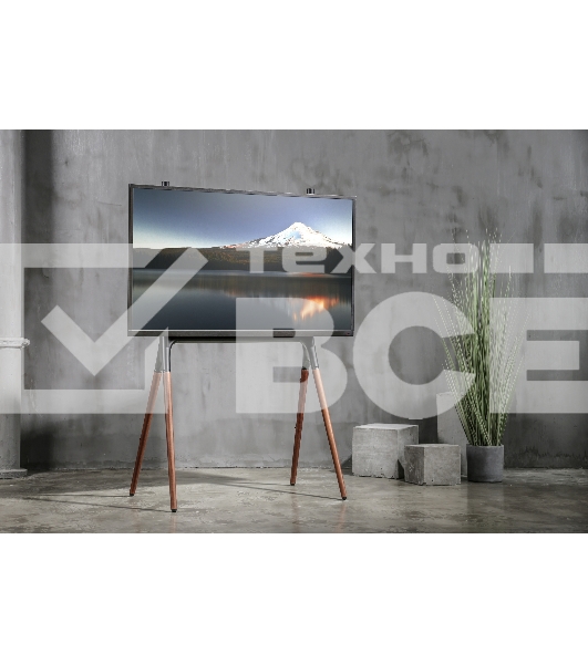 Подставка для телевизора Cactus CS-ST1247BKWN черный/орех 49